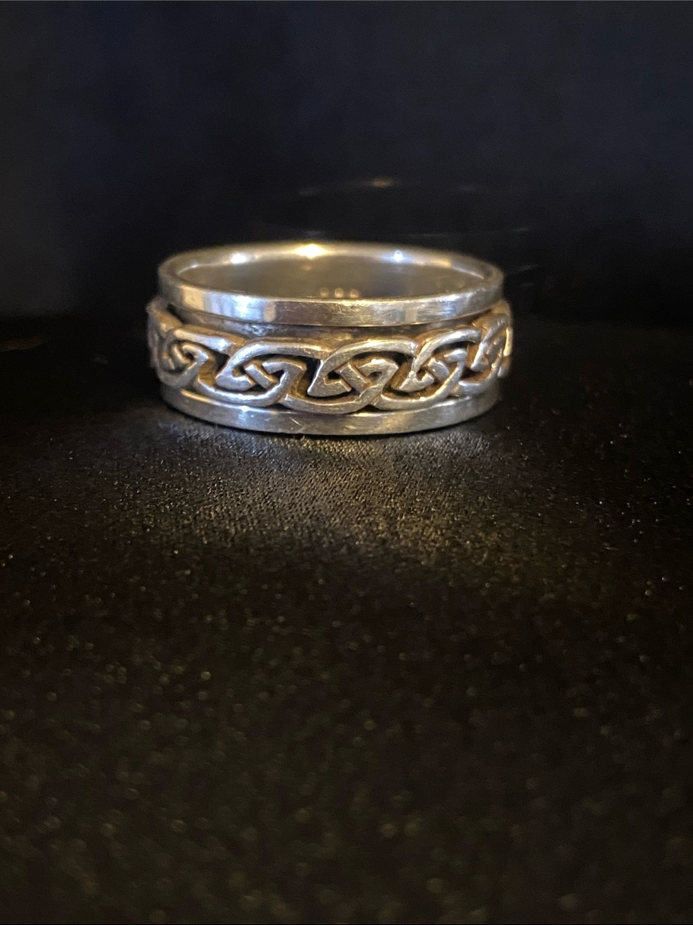 Celtic Knot Silver Band Ring